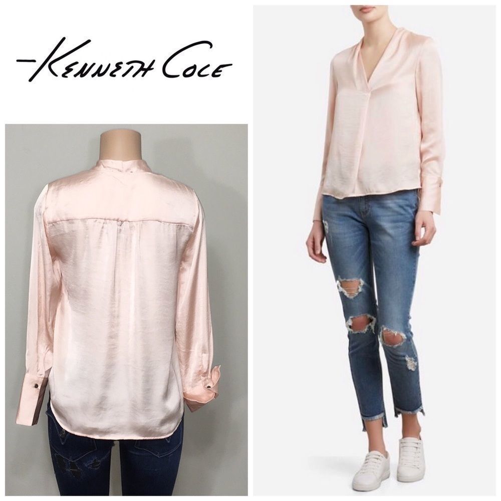 New. Kenneth Cole blush blouse. Small